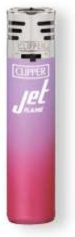 Clipper Feuerzeug Jet Flame Blister Painted #1