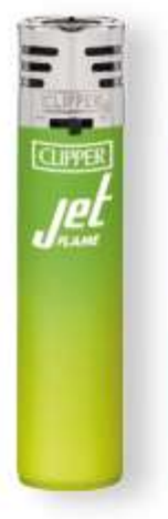 Clipper Feuerzeug Jet Flame Blister Painted #2