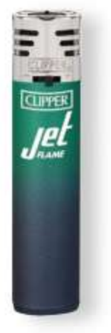 Clipper Feuerzeug Jet Flame Blister Painted #3