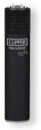 Clipper Feuerzeug Soft Touch Black #2