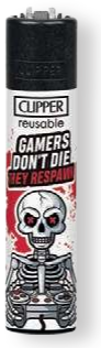 Clipper Feuerzeug Gamers don't die