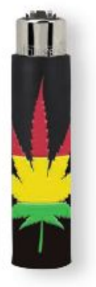 Clipper Feuerzeug Weed Colors #3