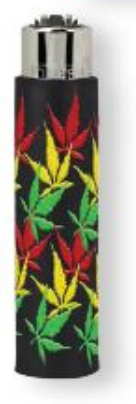 Clipper Feuerzeug Weed Colors #4