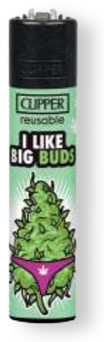 Clipper Feuerzeug Weed Slogan 11 #1