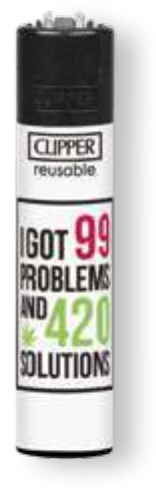Clipper Feuerzeug Weed Slogan 13 #2