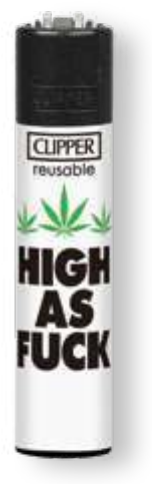 Clipper Feuerzeug Weed Slogan 15 #2